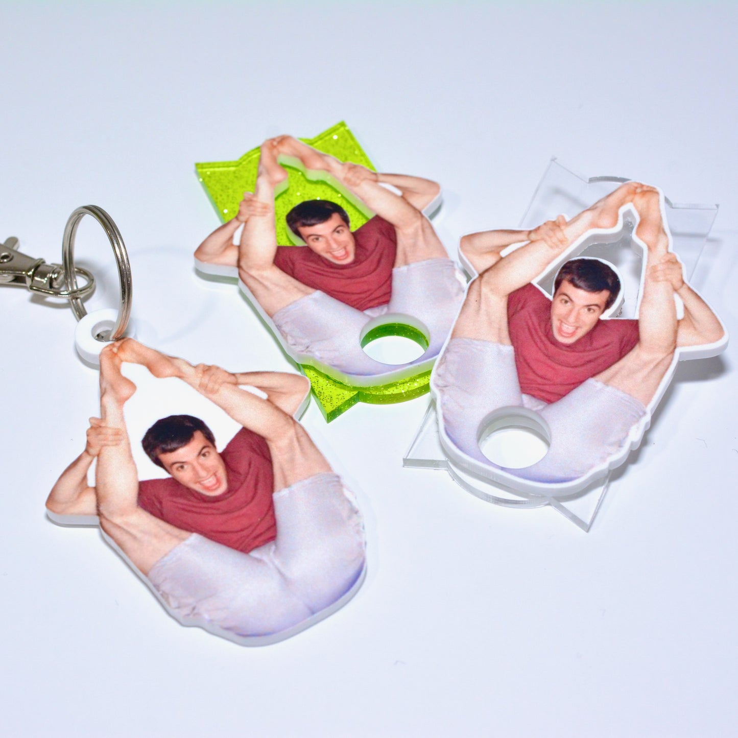 Nathan Fielder Yoga Keychain