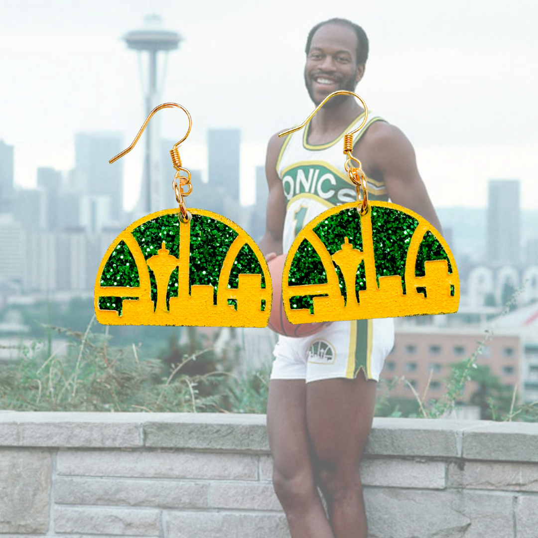 Super Seattle Glitter Earring