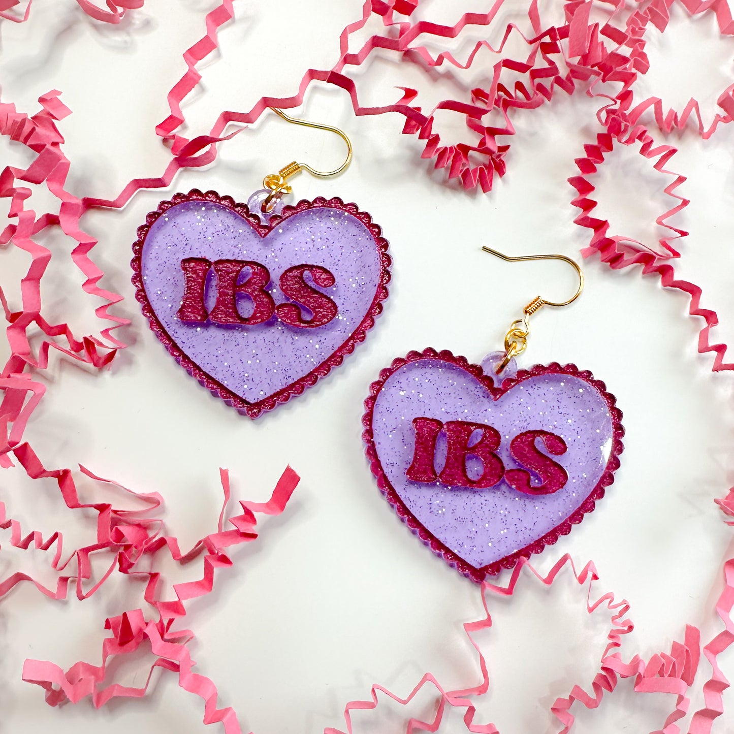 IBS Heart Earrings