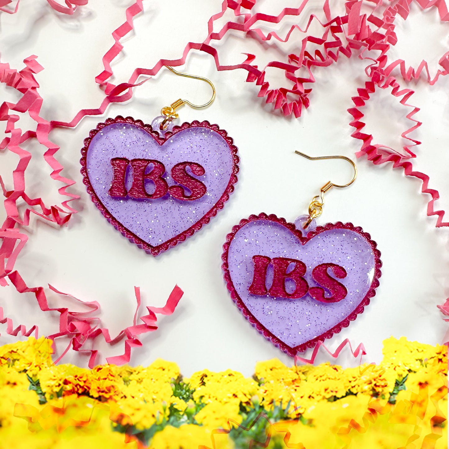 IBS Heart Earrings