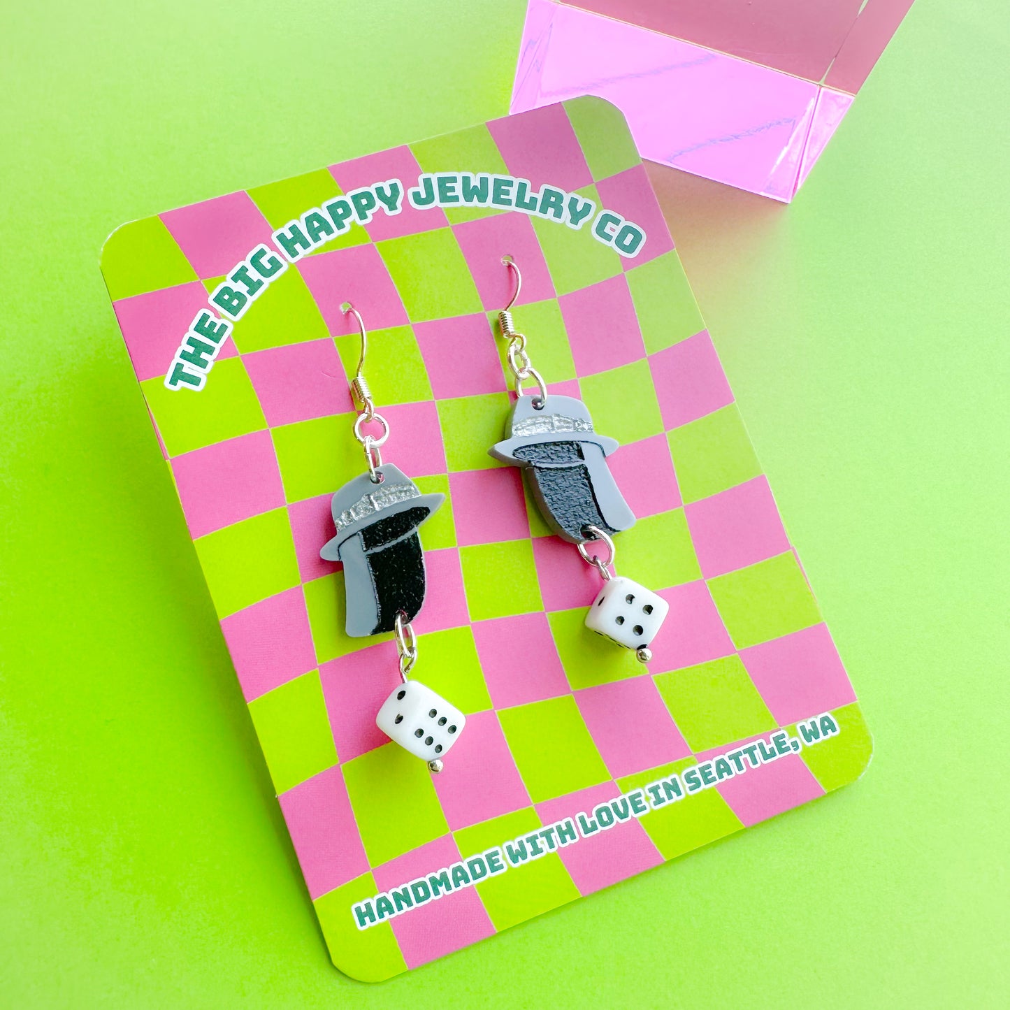 Brian's Hat Charm Earrings