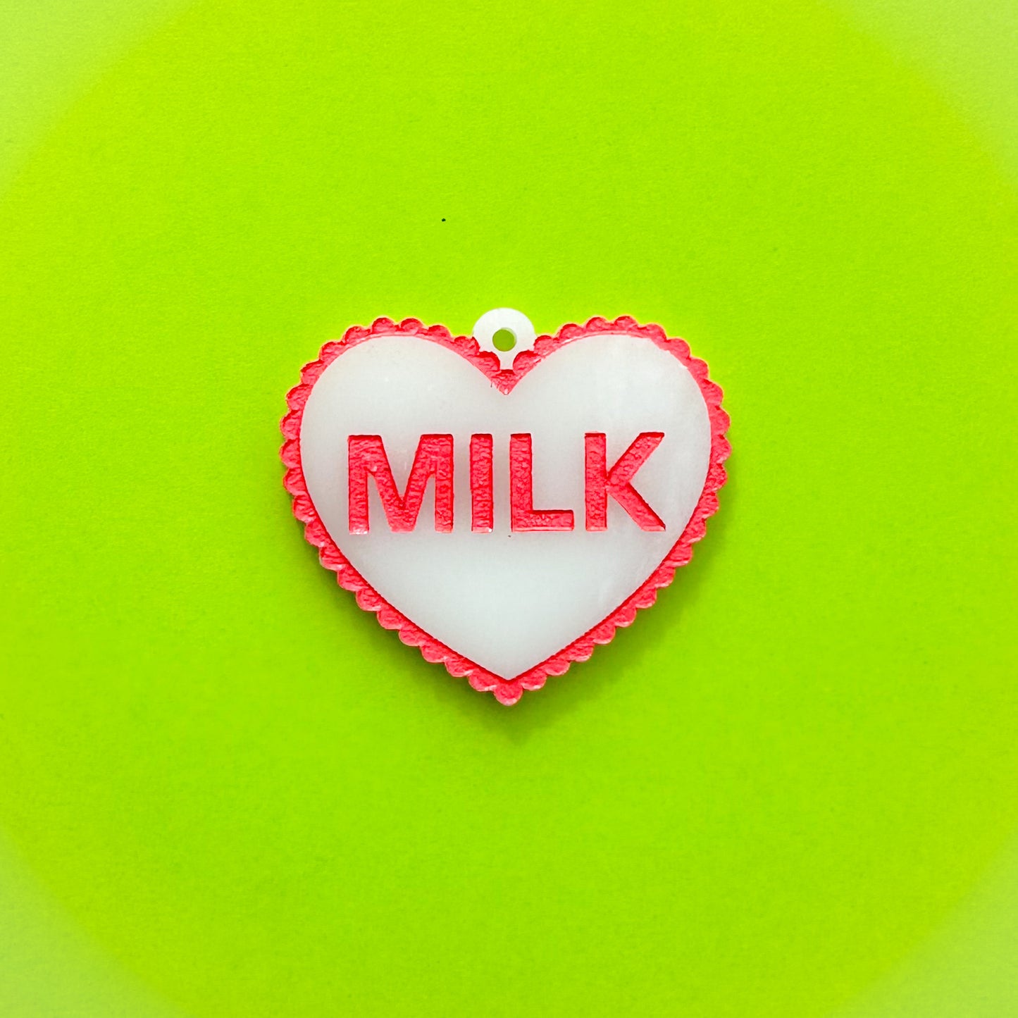 Milk Heart Earrings