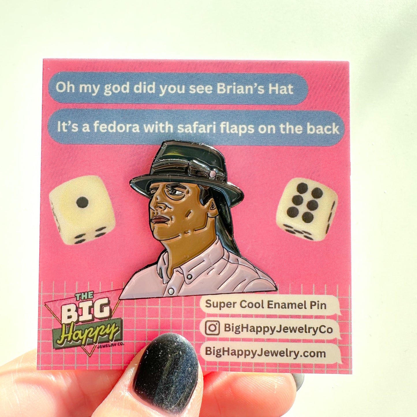 Brian’s Hat Enamel Pin