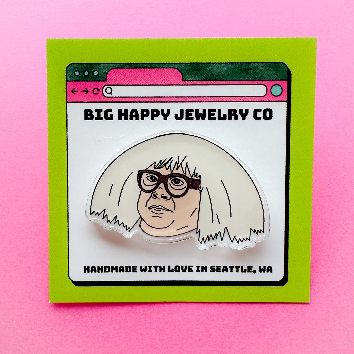 Ongo The Art Collector Acrylic Pin