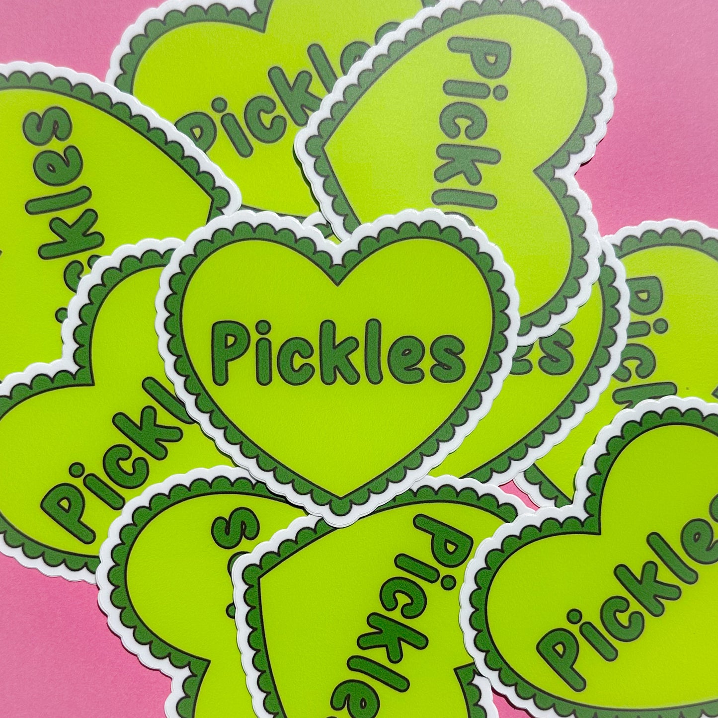 Pickle Heart Sticker