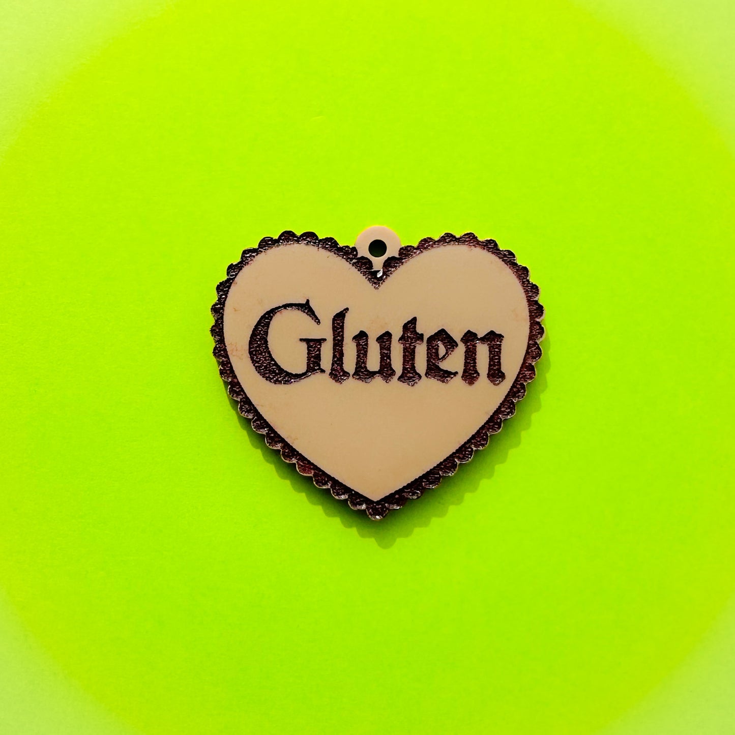 Gluten Heart Earrings