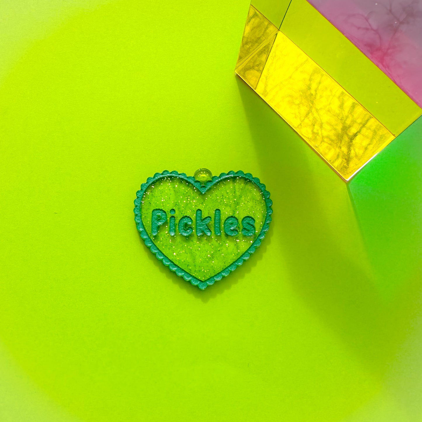 Pickle Heart Earrings