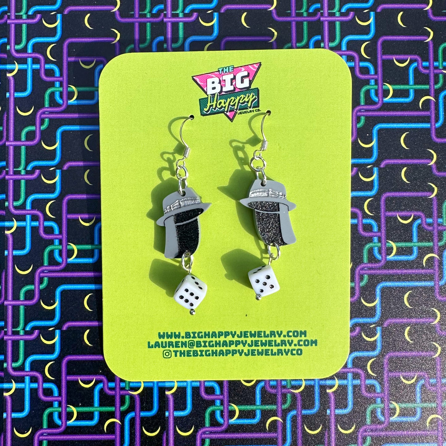 Brian's Hat Charm Earrings