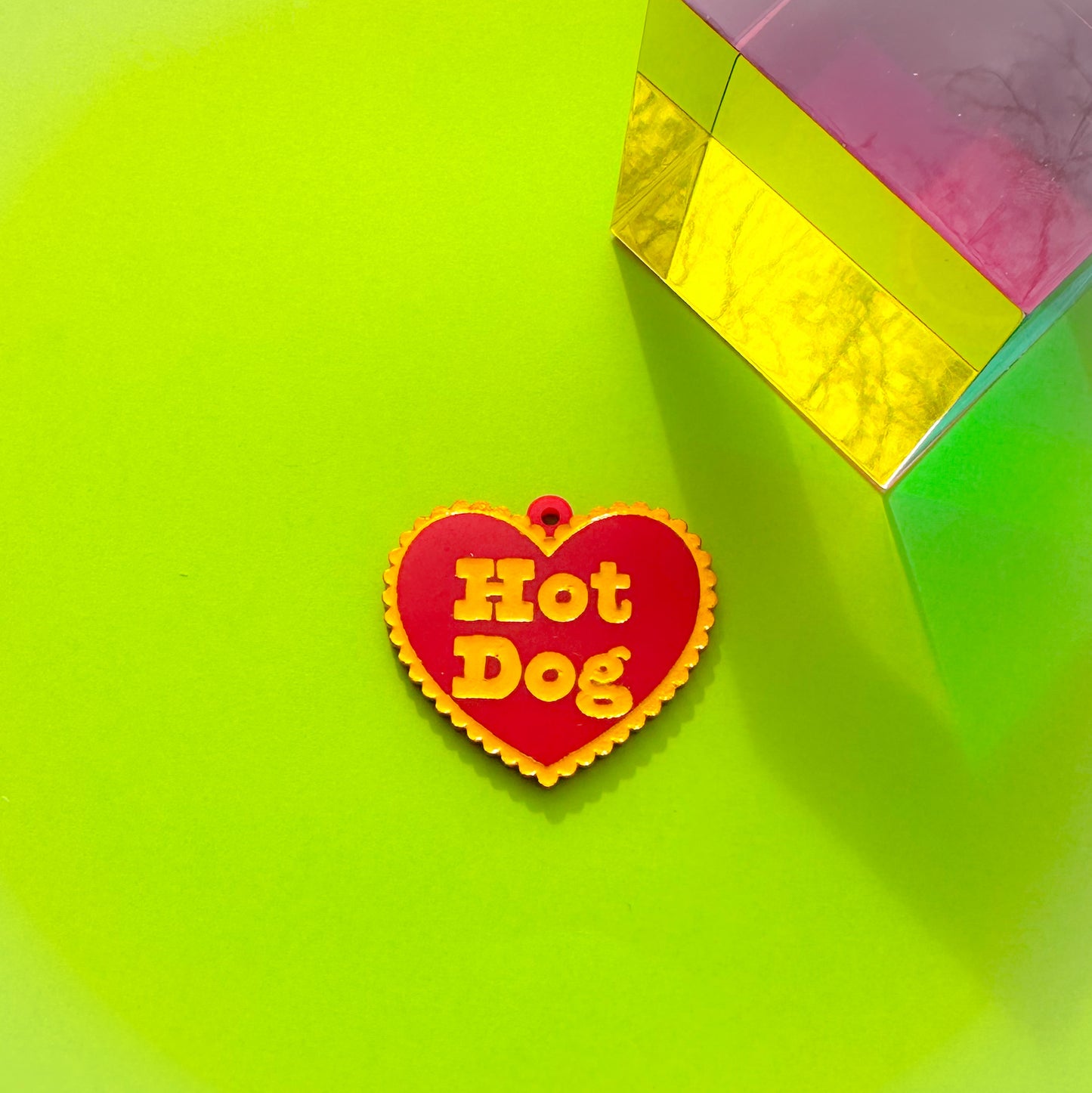 Hot Dog Heart Earrings