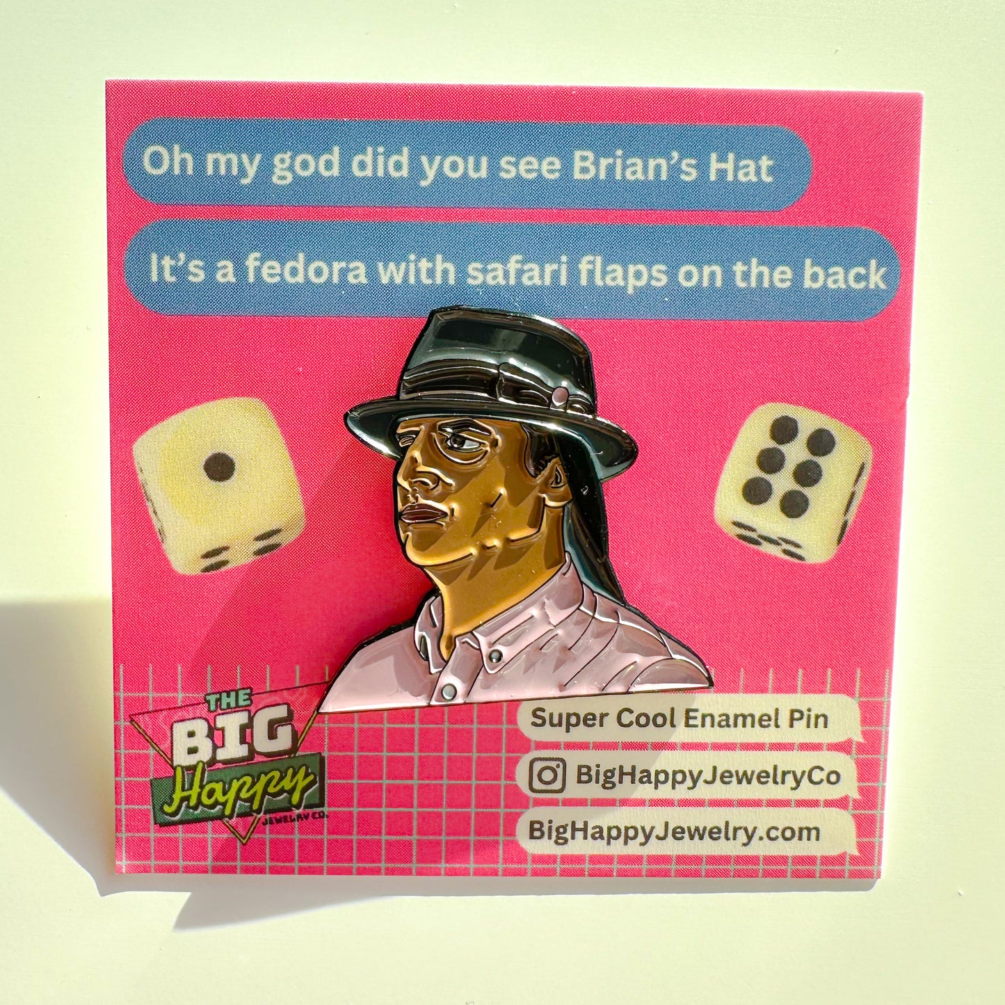 Brian’s Hat Enamel Pin