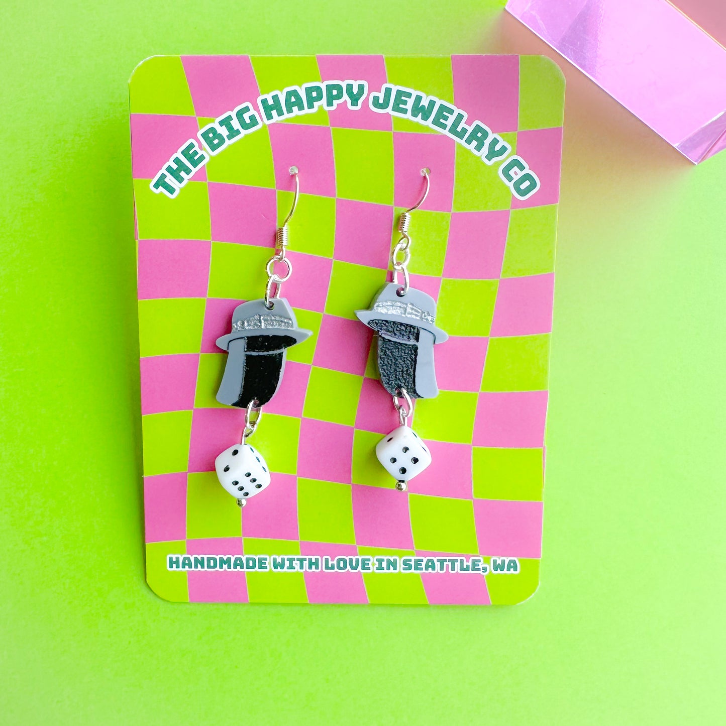 Brian's Hat Charm Earrings