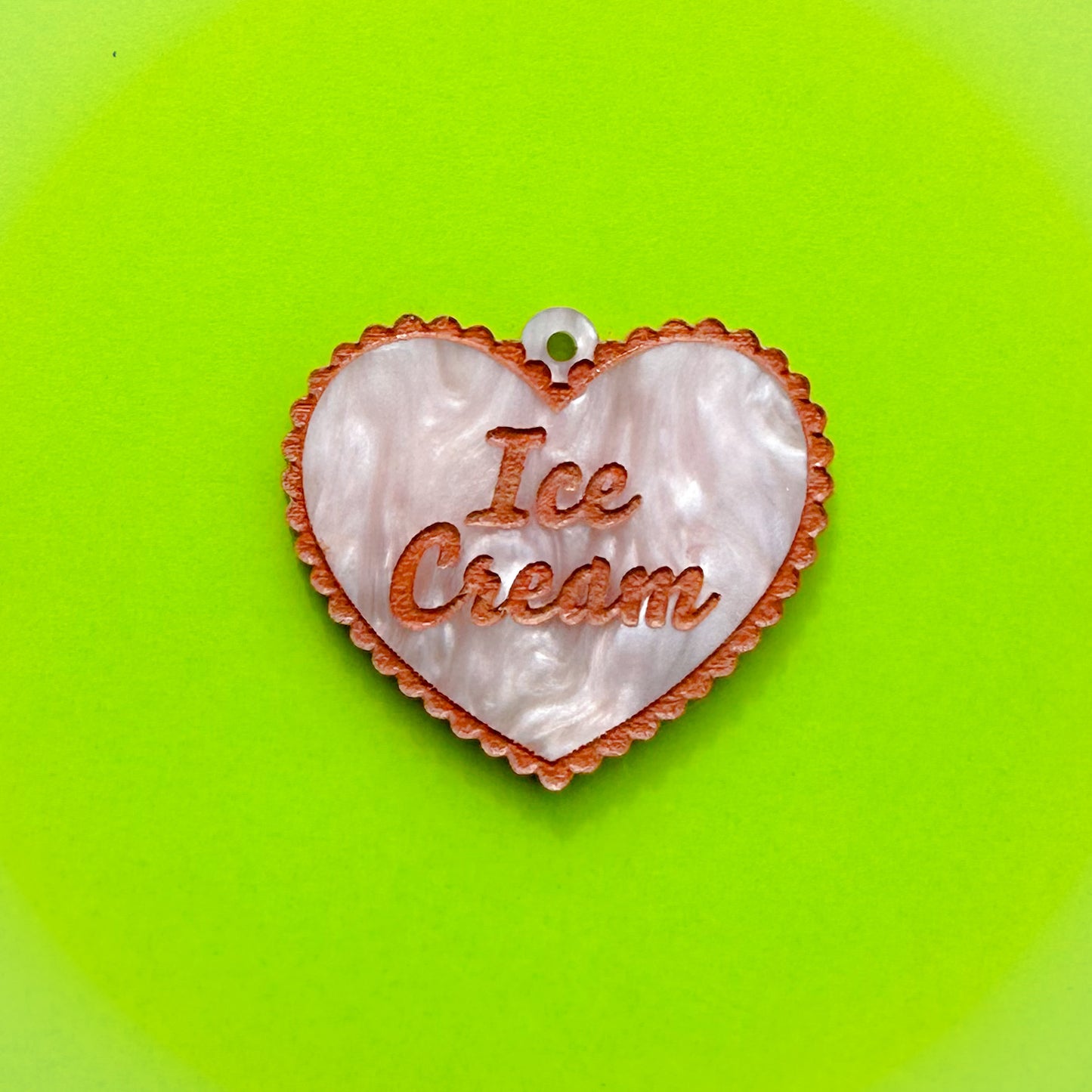 Ice Cream Heart Earrings