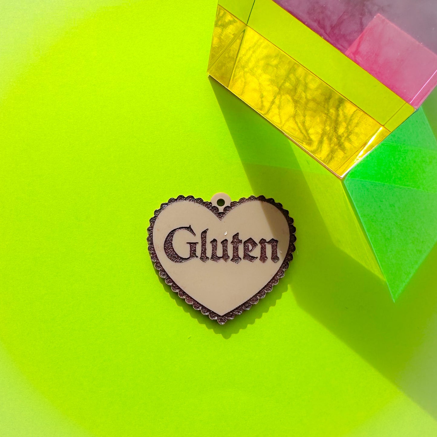 Gluten Heart Earrings