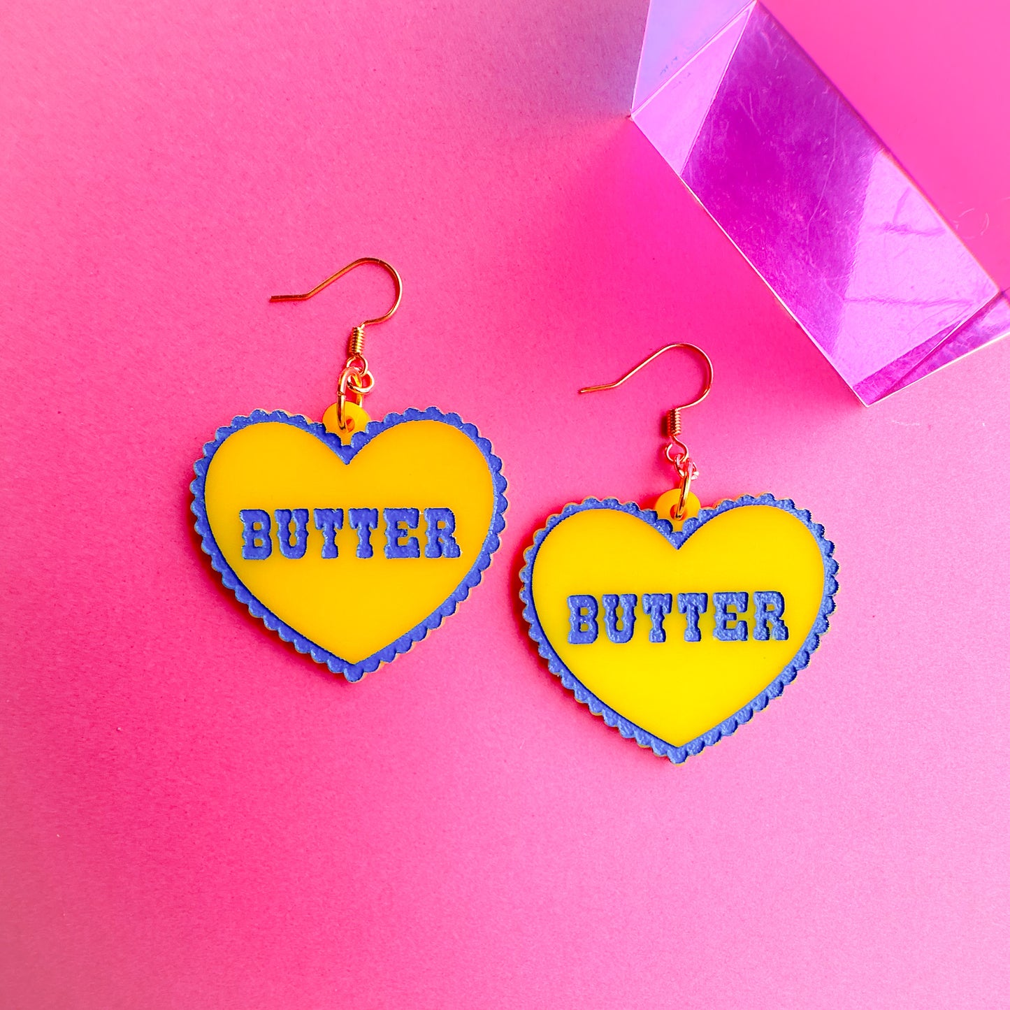 Butter Heart Earrings