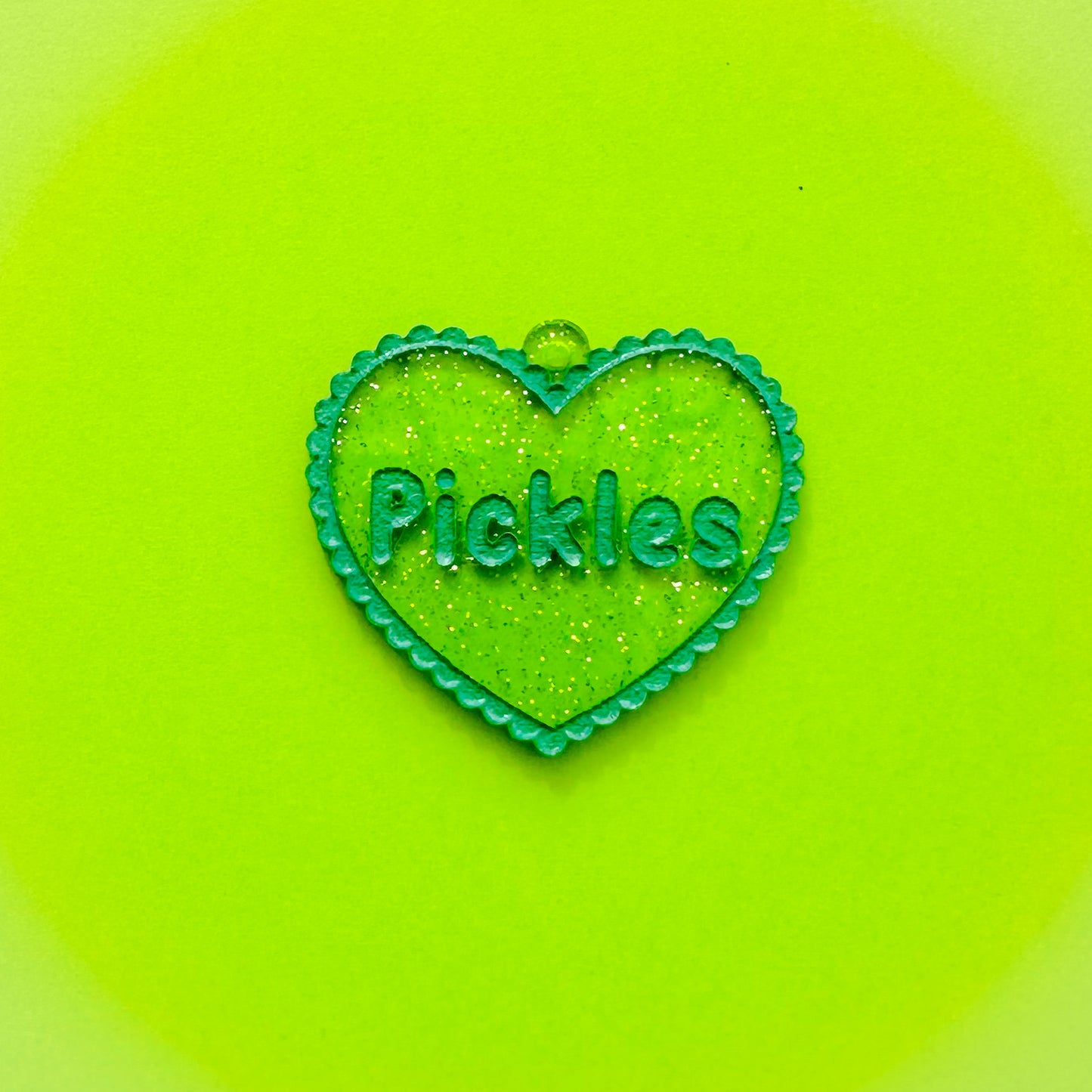 Pickle Heart Earrings