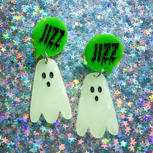 J1zz Ghost Earring *GLOW IN THE DARK*