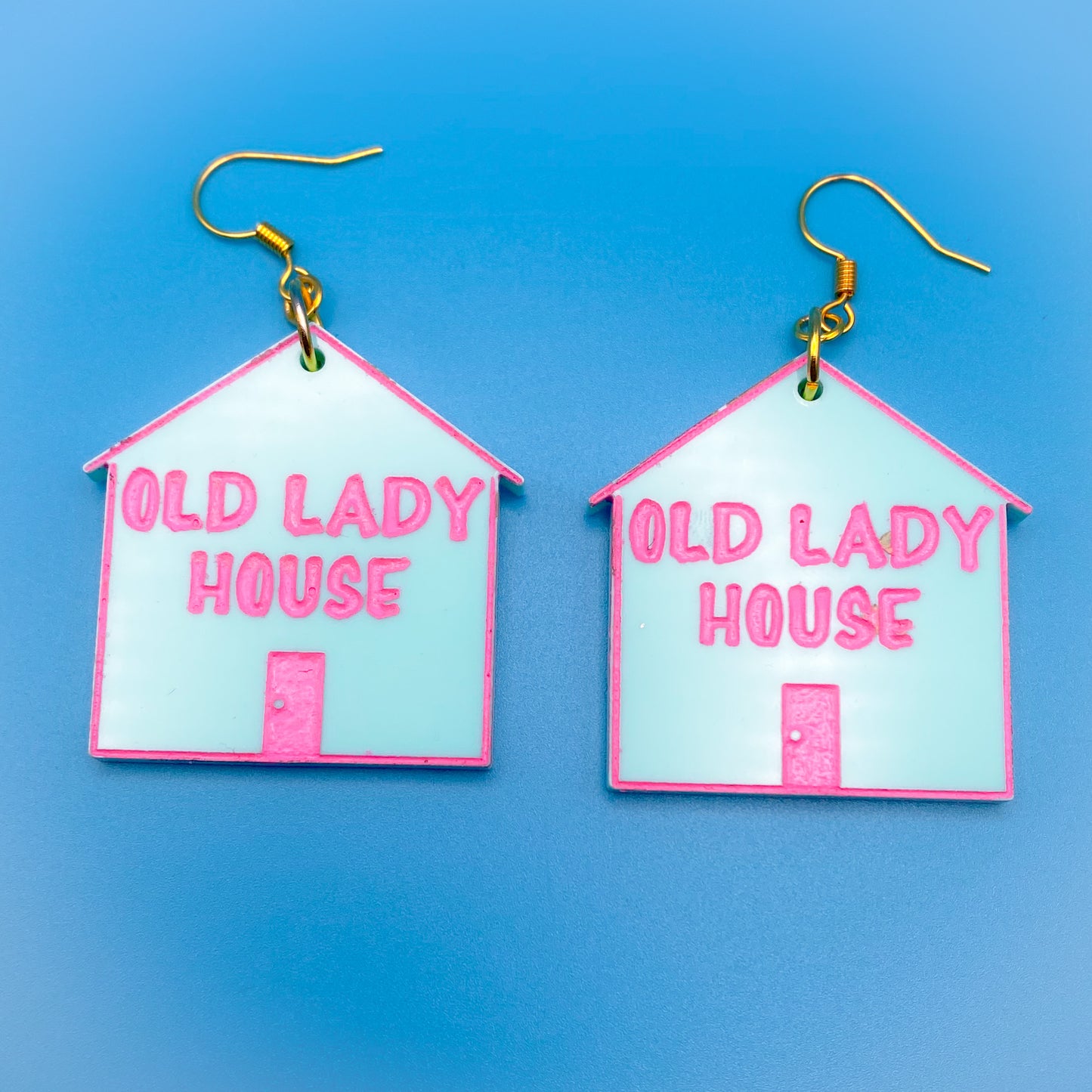 Old Lady House Earrings